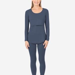 Kindred Bravely Blue Nursery Top Pajama Set